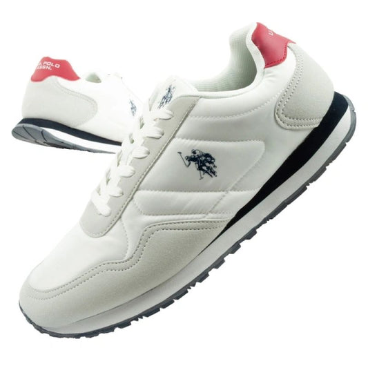 US Polo Assn sports shoes sneakers men's fashionable comfortable white