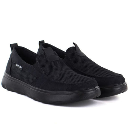 Men's slip-on shoes, black, Vanhorn WN32302