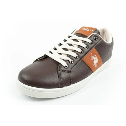 US Polo Assn. shoes sneakers men's fashionable brown comfortable