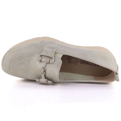 Women's gold platform shoes M.Daszyński MR1840