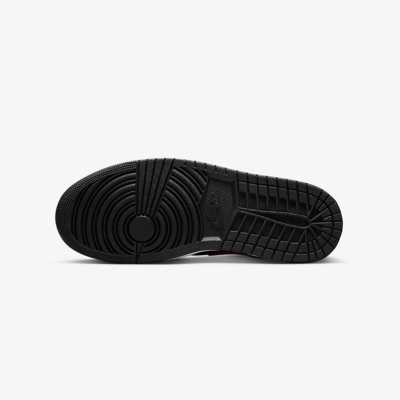 Air Jordan 1 LOW Black/Fire Red/White sports shoes - 553558-063