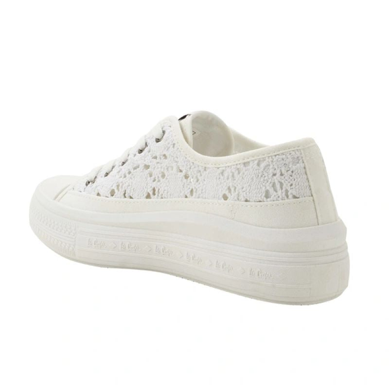 Lee Cooper women's sports shoes sneakers white platform lace