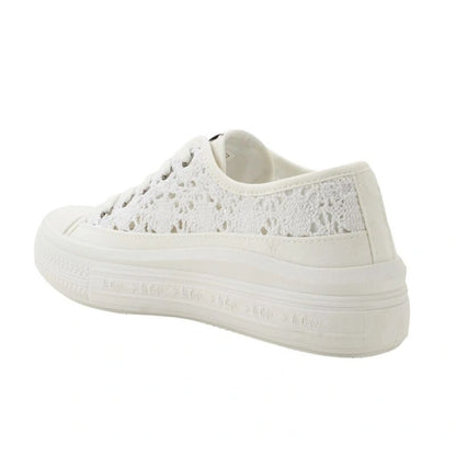 Lee Cooper women's sports shoes sneakers white platform lace