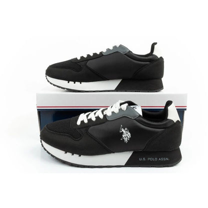 US Polo Assn sports shoes sneakers men's fashionable comfortable black