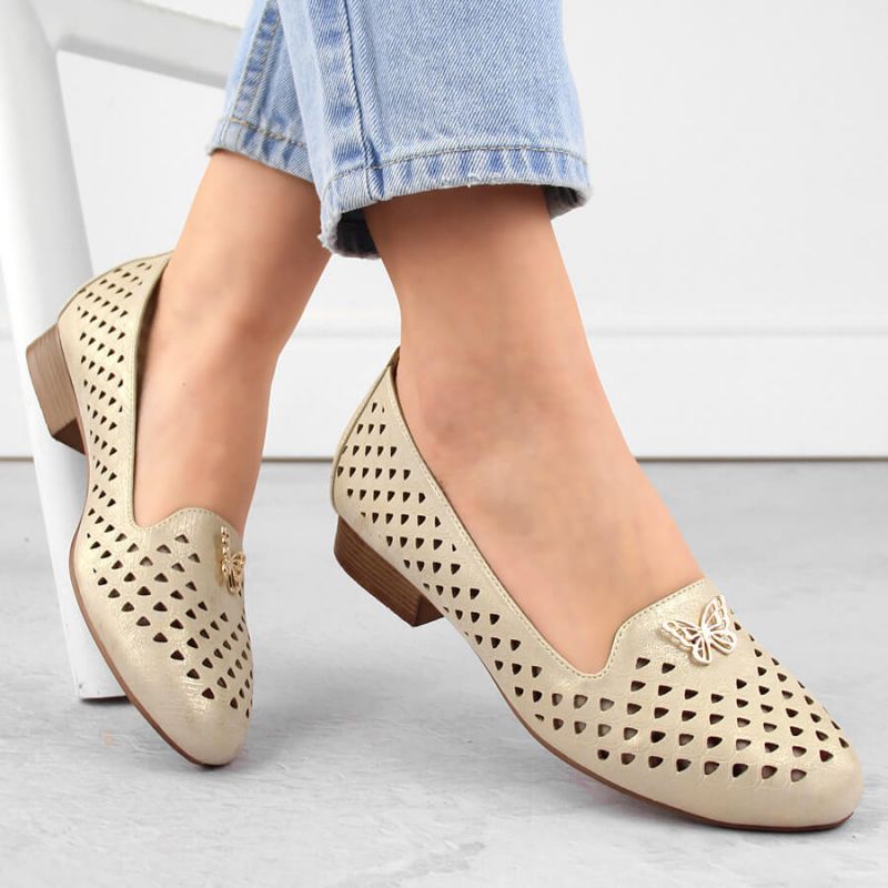 Openwork shoes M.Daszyński W SAN35 gold