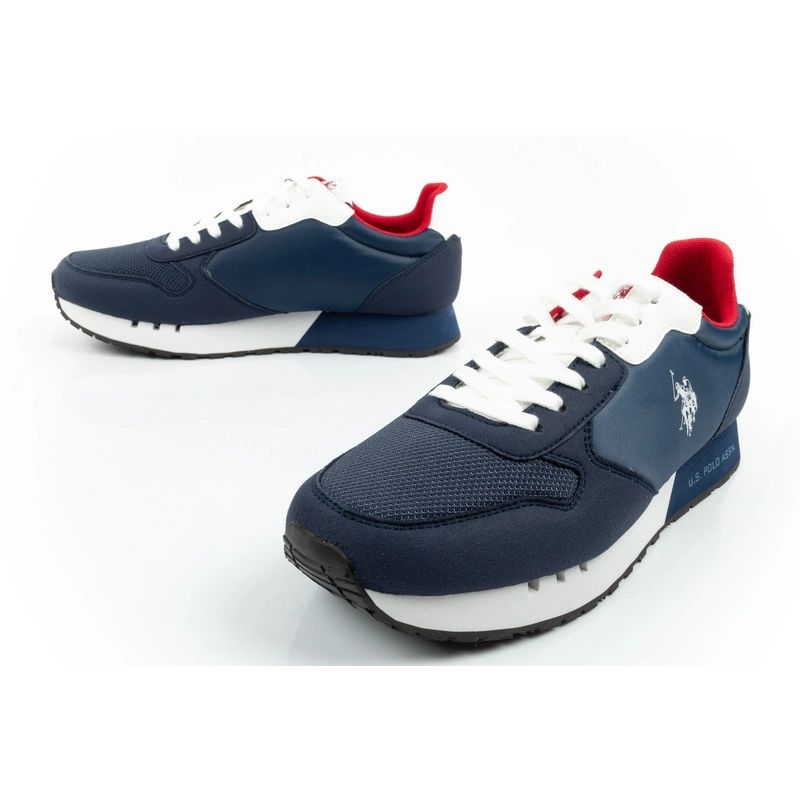 US Polo Assn sports shoes sneakers men's fashionable comfortable navy blue