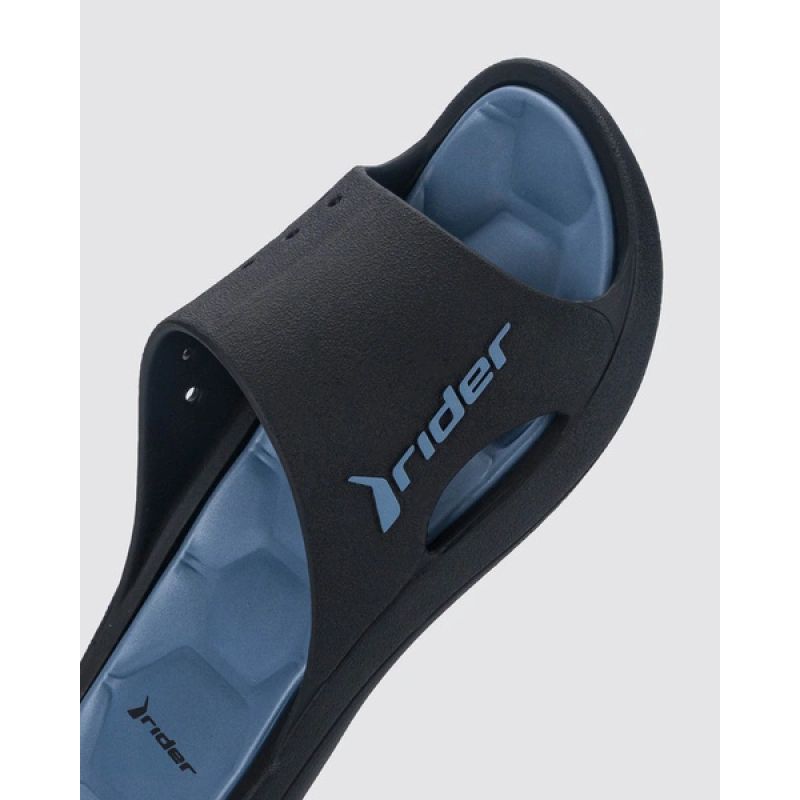 Rider shoes men's sports flip-flops Bay XIV Ad comfortable black slippers