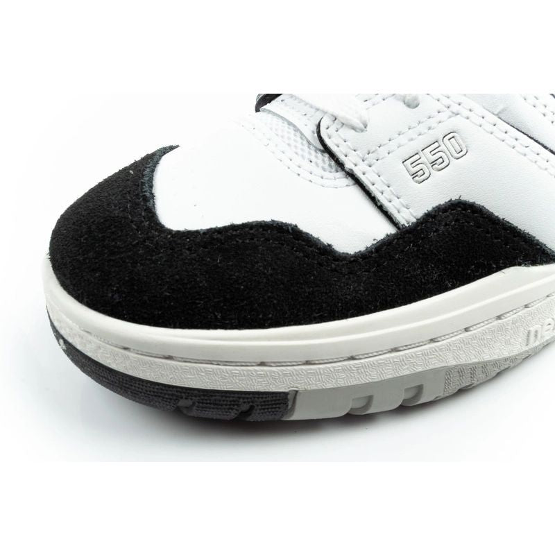 New Balance 550 youth sports shoes sneakers leather fashionable black white