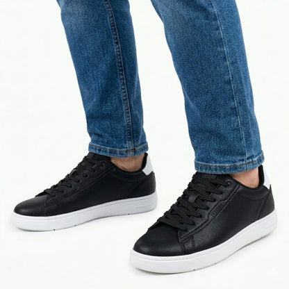 Men's sports shoes, eco-leather, black, Big Star TT174332