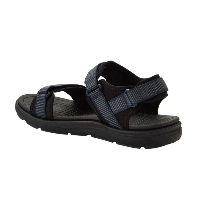 Lee Cooper men's shoes velcro sandals for summer beach light blue black