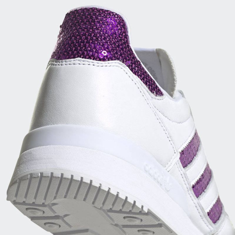 Adidas Originals ZX 500 Cloud White/Shock Purple women's shoes - G55663
