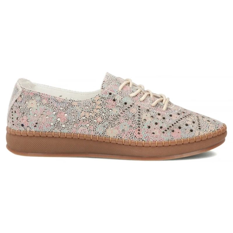 Women's leather openwork shoes, multicolor Filippo DP6830