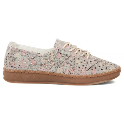 Women's leather openwork shoes, multicolor Filippo DP6830