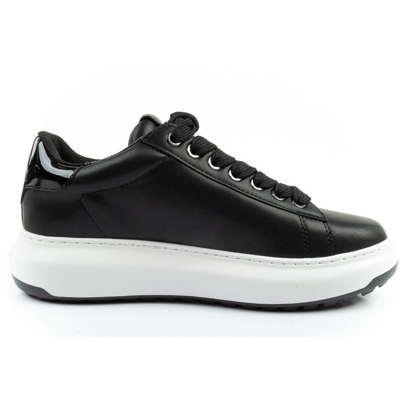 Karl Lagerfeld men's shoes sneakers Kapri natural leather black