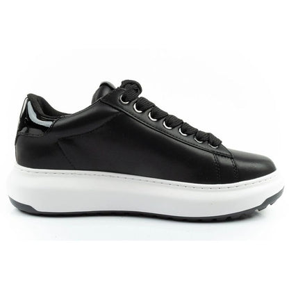 Karl Lagerfeld men's shoes sneakers Kapri natural leather black