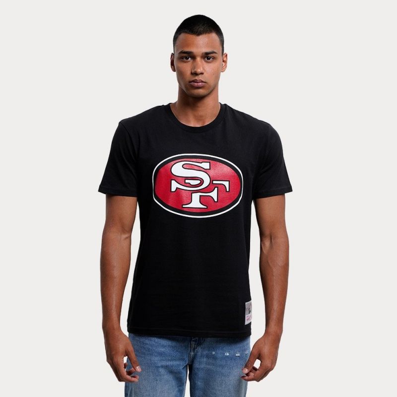 Mitchell & Ness NFL Team Logo Tee San Francisco M 49ERSS BMTRINTL1053-SF4BLCK