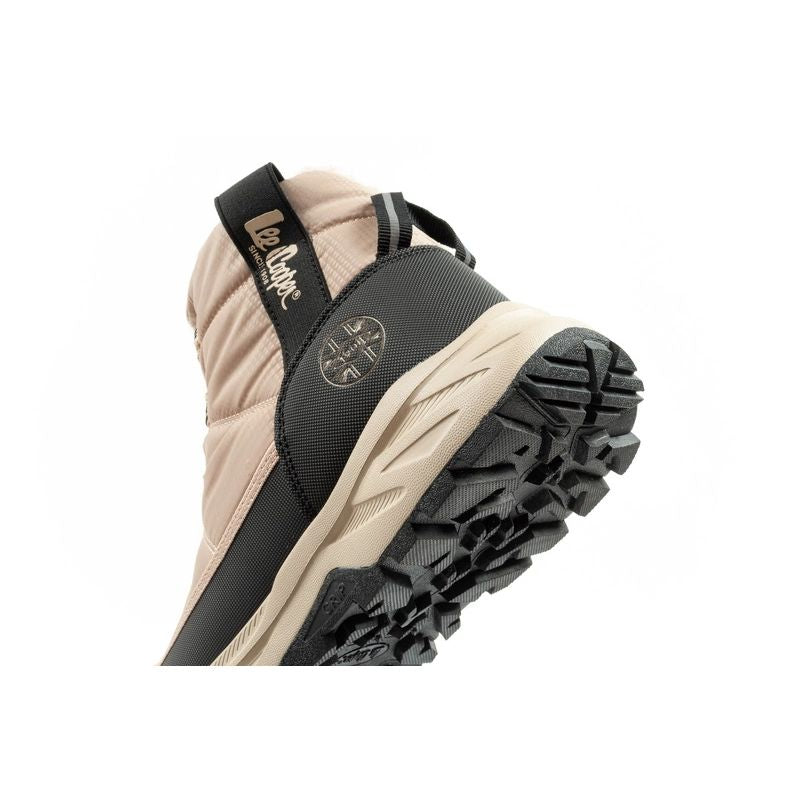 Lee Cooper women's winter hiking shoes, insulated, beige, black