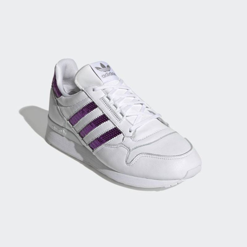 Adidas Originals ZX 500 Cloud White/Shock Purple women's shoes - G55663