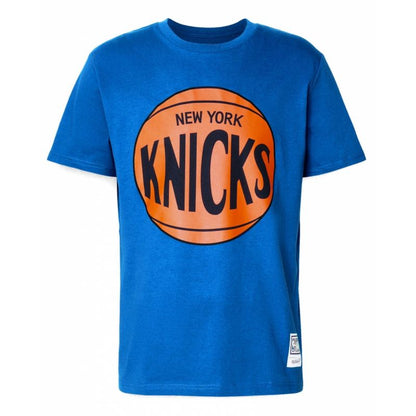 Mitchell &Ness NBA New York Knicks Team Logo Tee M BMTRINTL1268-NYKROYA