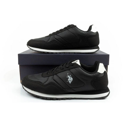US Polo Assn sports shoes sneakers men's fashionable comfortable black