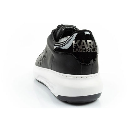 Karl Lagerfeld men's shoes sneakers Kapri natural leather black