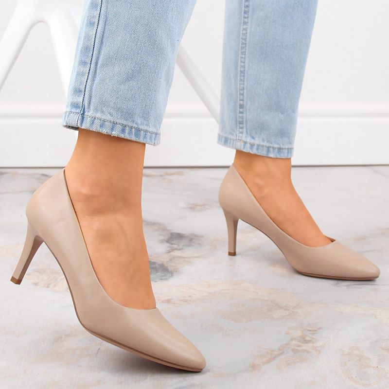 Sergio Leone W SK414E coffee high heels