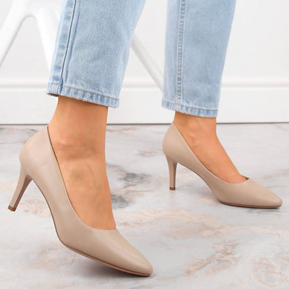 Sergio Leone W SK414E coffee high heels