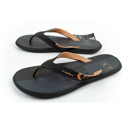 Rider shoes men's sports flip-flops R1 Prime comfortable slippers black