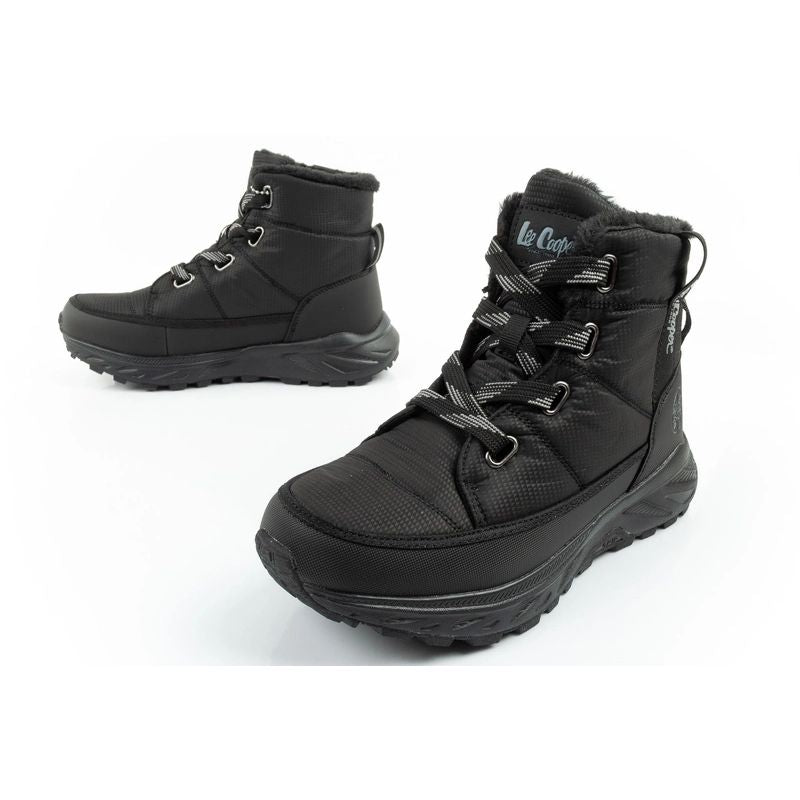 Lee Cooper women's winter hiking shoes, insulated, black
