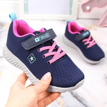 NEWS Jr EVE396A navy blue sports shoes