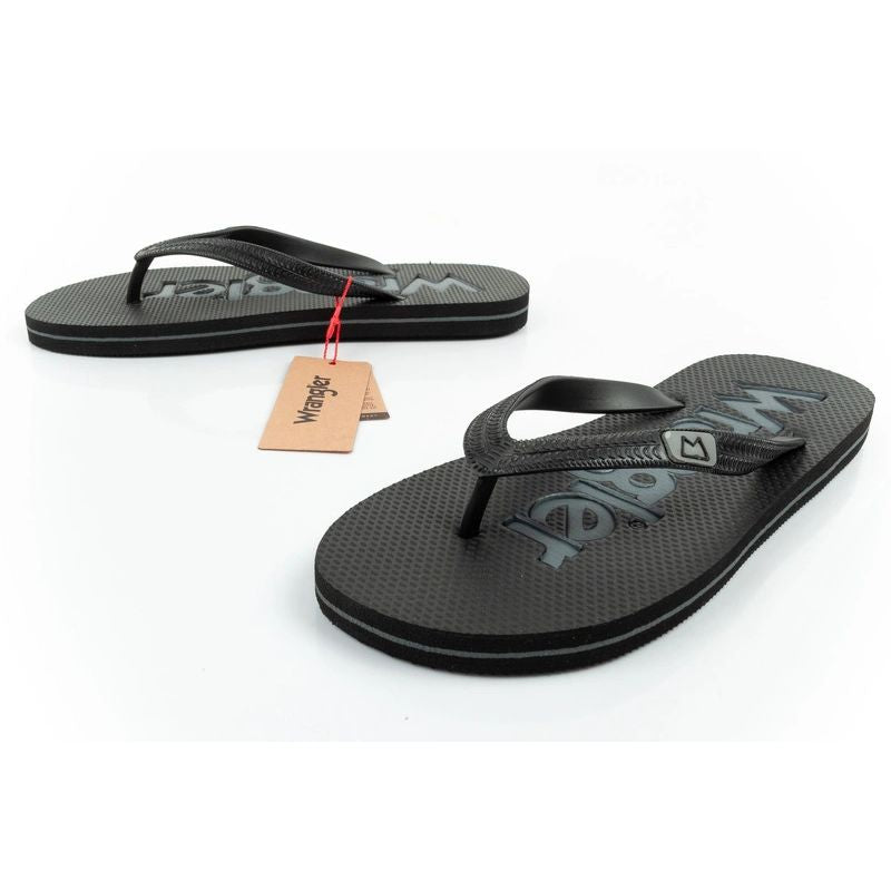 Wrangler men's flip-flops shoes Cole Flipflop black