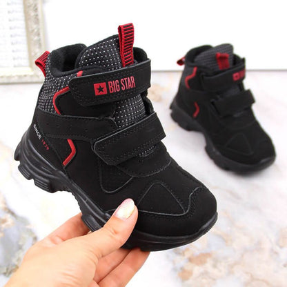 Big Star Jr INT1883 high-top sports shoes black