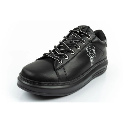 Karl Lagerfeld men's shoes sneakers Kapri natural leather black
