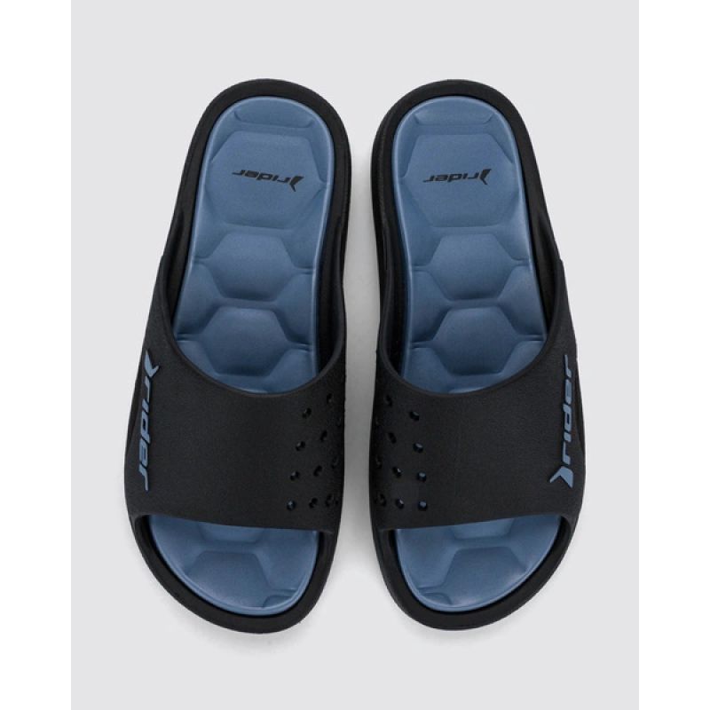 Rider shoes men's sports flip-flops Bay XIV Ad comfortable black slippers