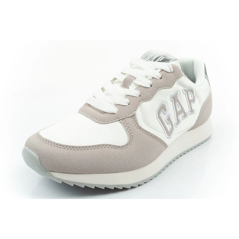 Gap women's sports shoes Nashville Arch Logo sneakers fashionable comfortable white beige