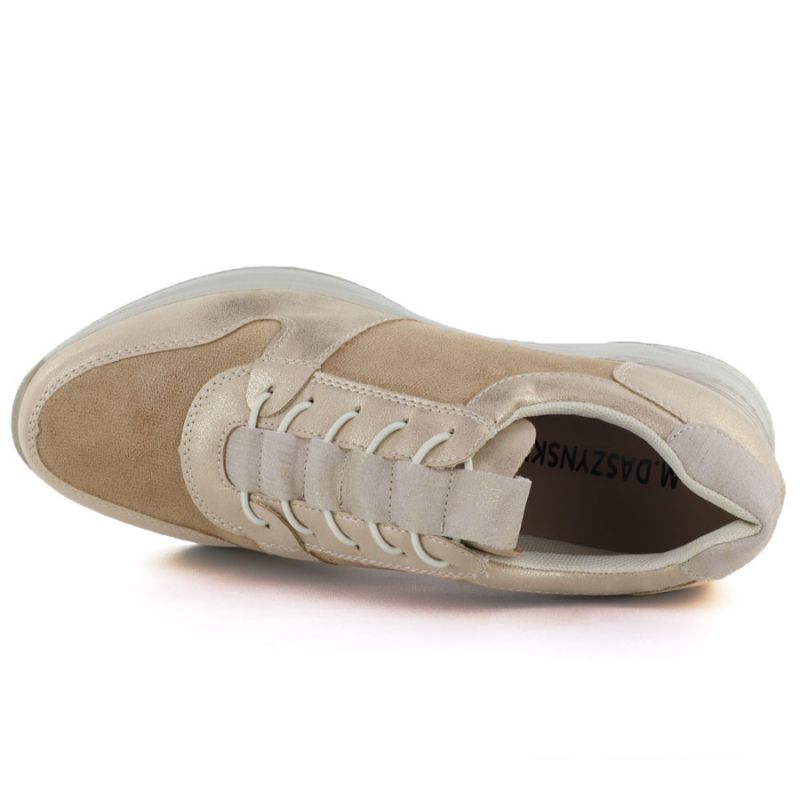 Women's sports shoes classic gold M.Daszyński MR24129
