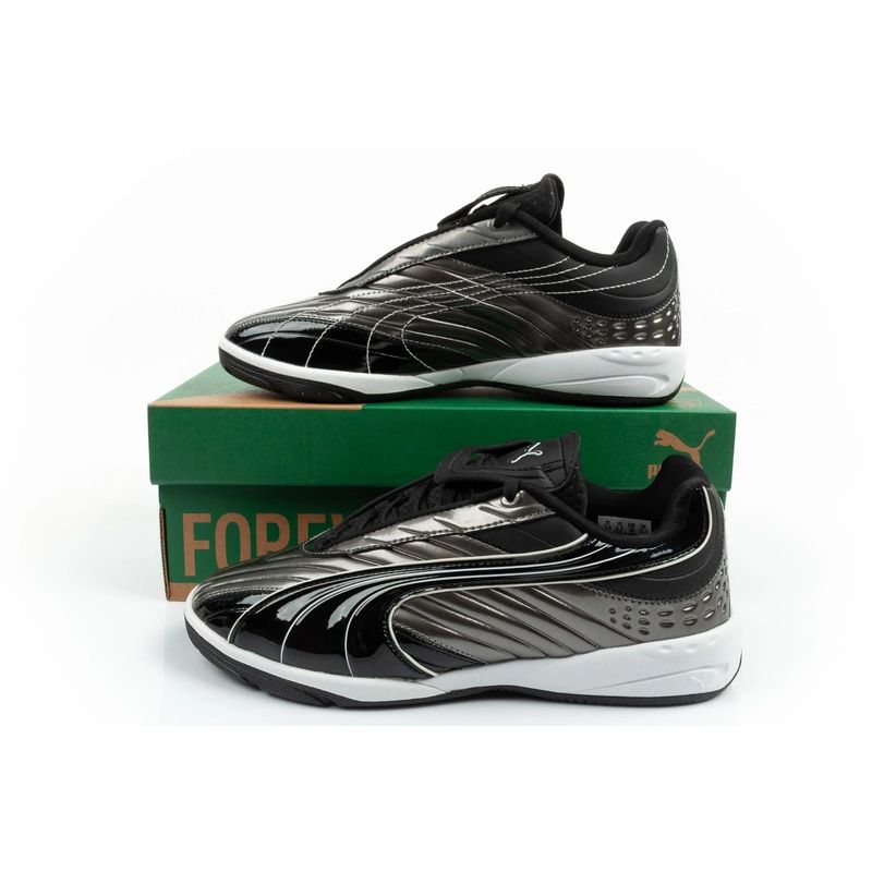 Puma sports shoes sneakers youth V-S2 Goalgetter fashionable silver