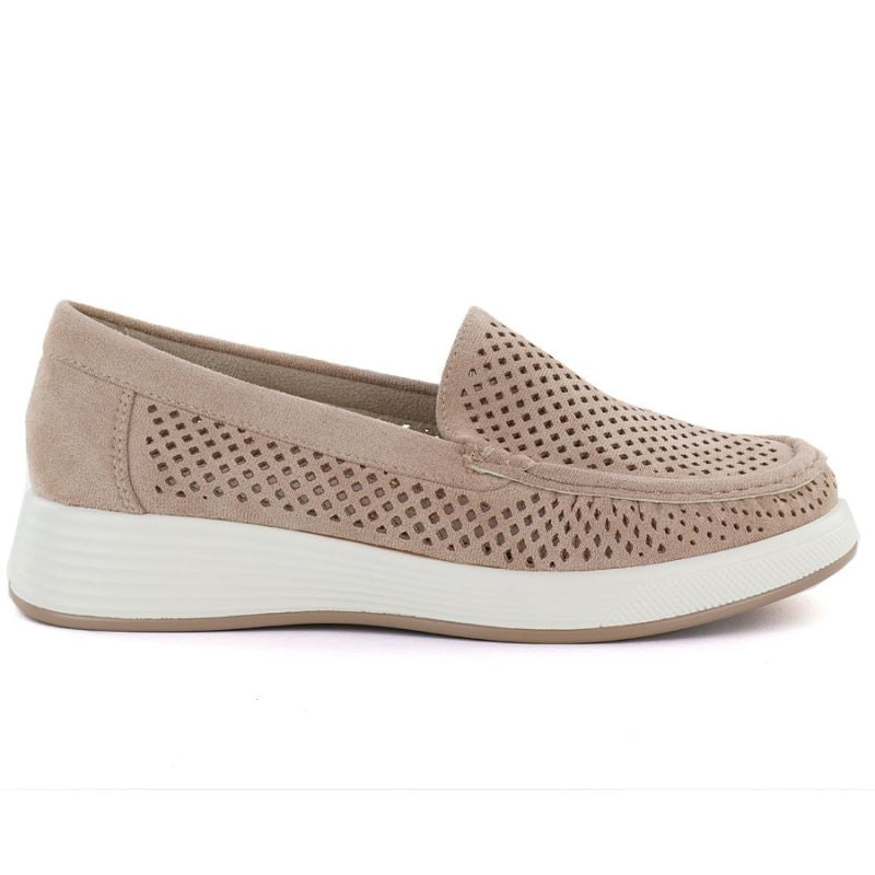 Women's openwork nude platform shoes Sergio Leone MK097H