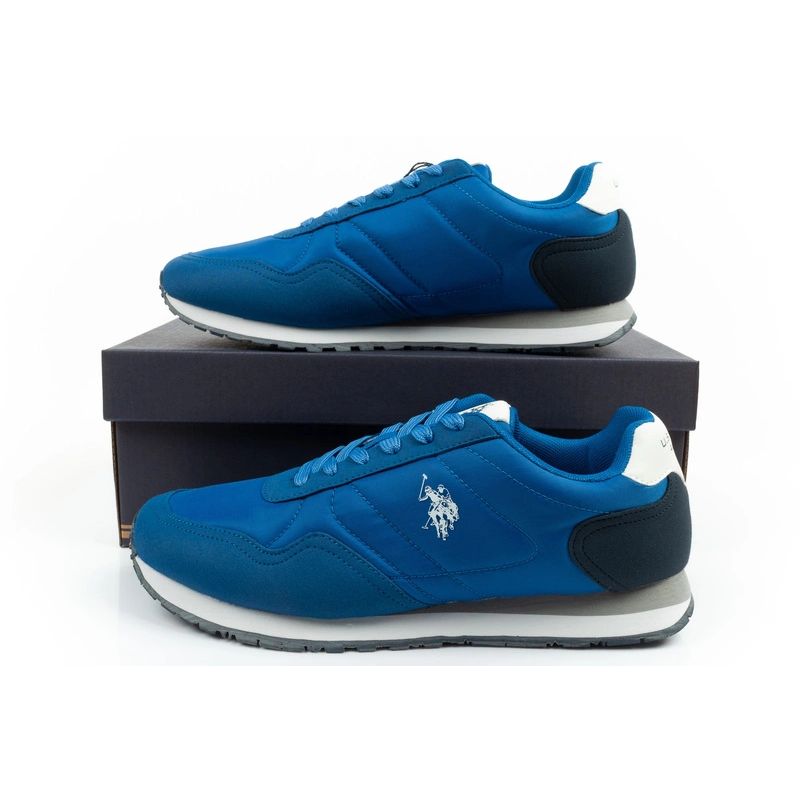 US Polo Assn sports shoes sneakers men's fashionable comfortable blue