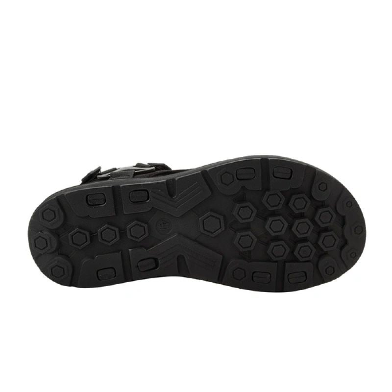 Lee Cooper men's shoes with velcro straps for summer, lightweight black