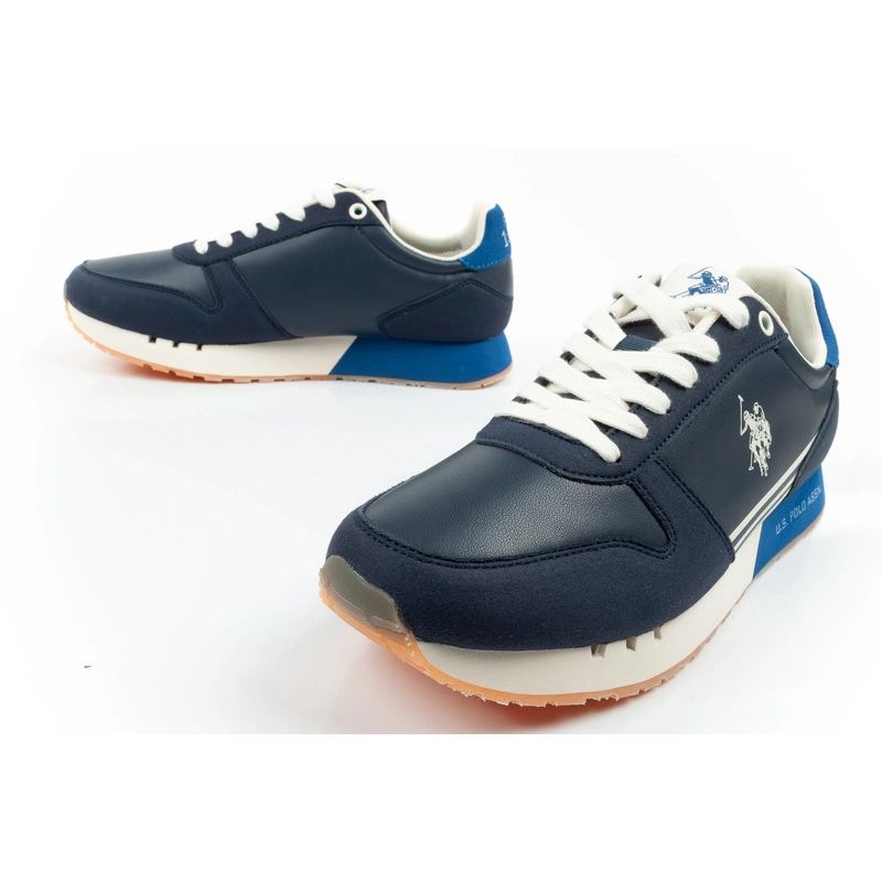 US Polo Assn sports shoes sneakers men's fashionable comfortable blue