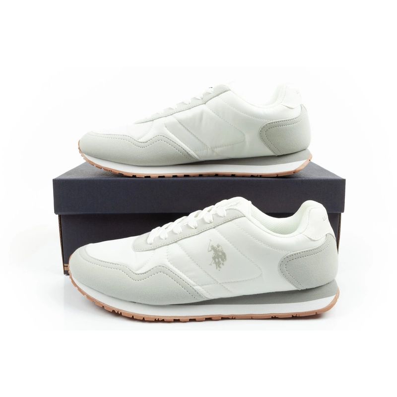 US Polo Assn sports shoes sneakers men's fashionable comfortable white