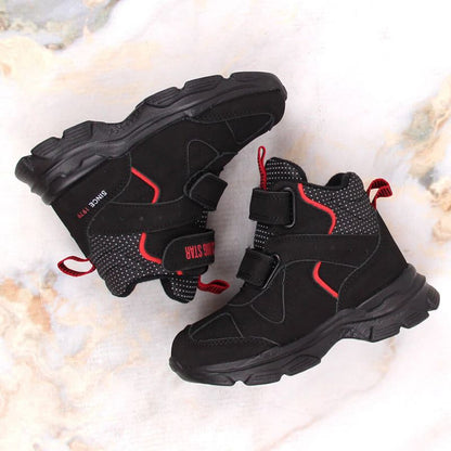 Big Star Jr INT1883 high-top sports shoes black