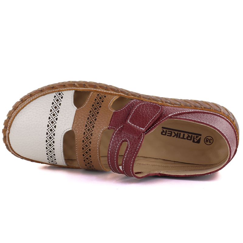 Artiker 58C1500 comfortable leather velcro shoes