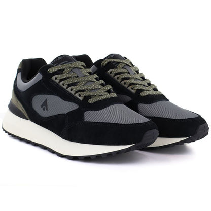 Men's black leather sports shoes Mcrthur MA254