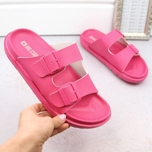 Big Star W INT2004E foam flip-flops with buckles, fuchsia