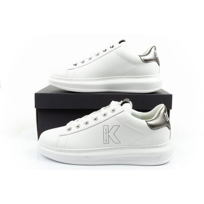 Karl Lagerfeld men's shoes sneakers Kapri natural leather white