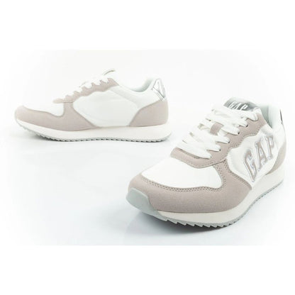 Gap women's sports shoes Nashville Arch Logo sneakers fashionable comfortable white beige