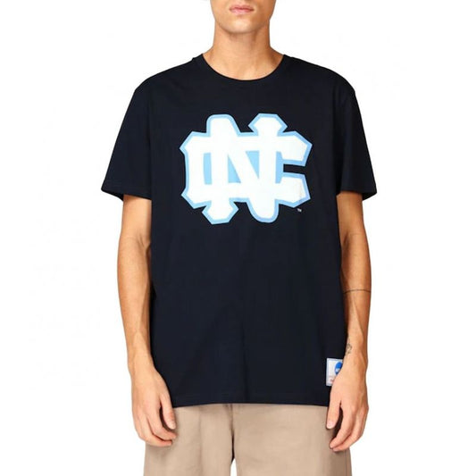 Mitchell & Ness NCAA University Of North Carolina Large Logo Tee M BMTRINTL1272-UNCNAVY