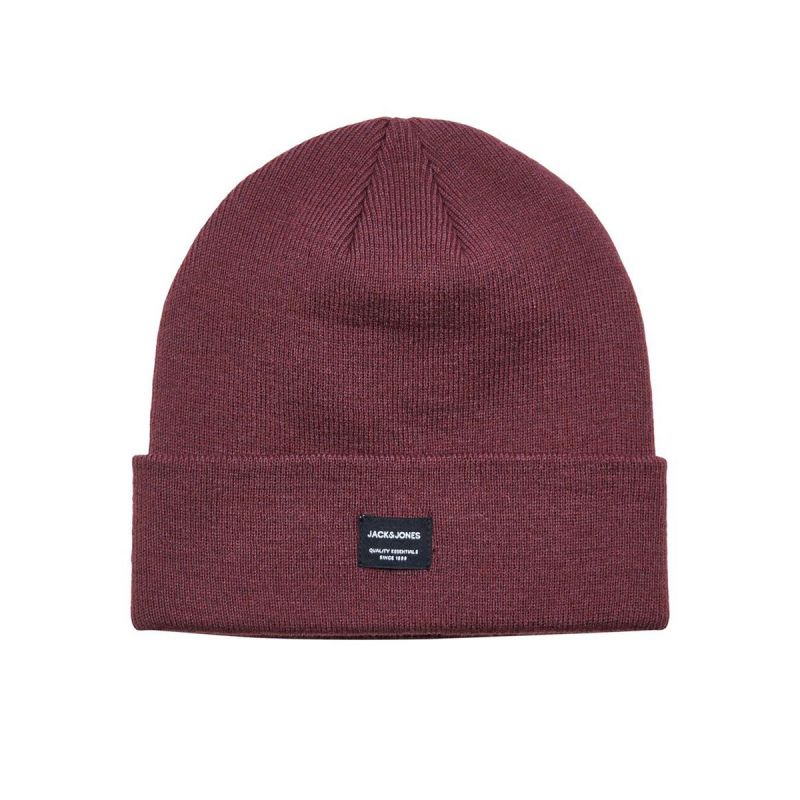 Jack & Jones Jacdna Beanie Noos M 12092815 Burgundy